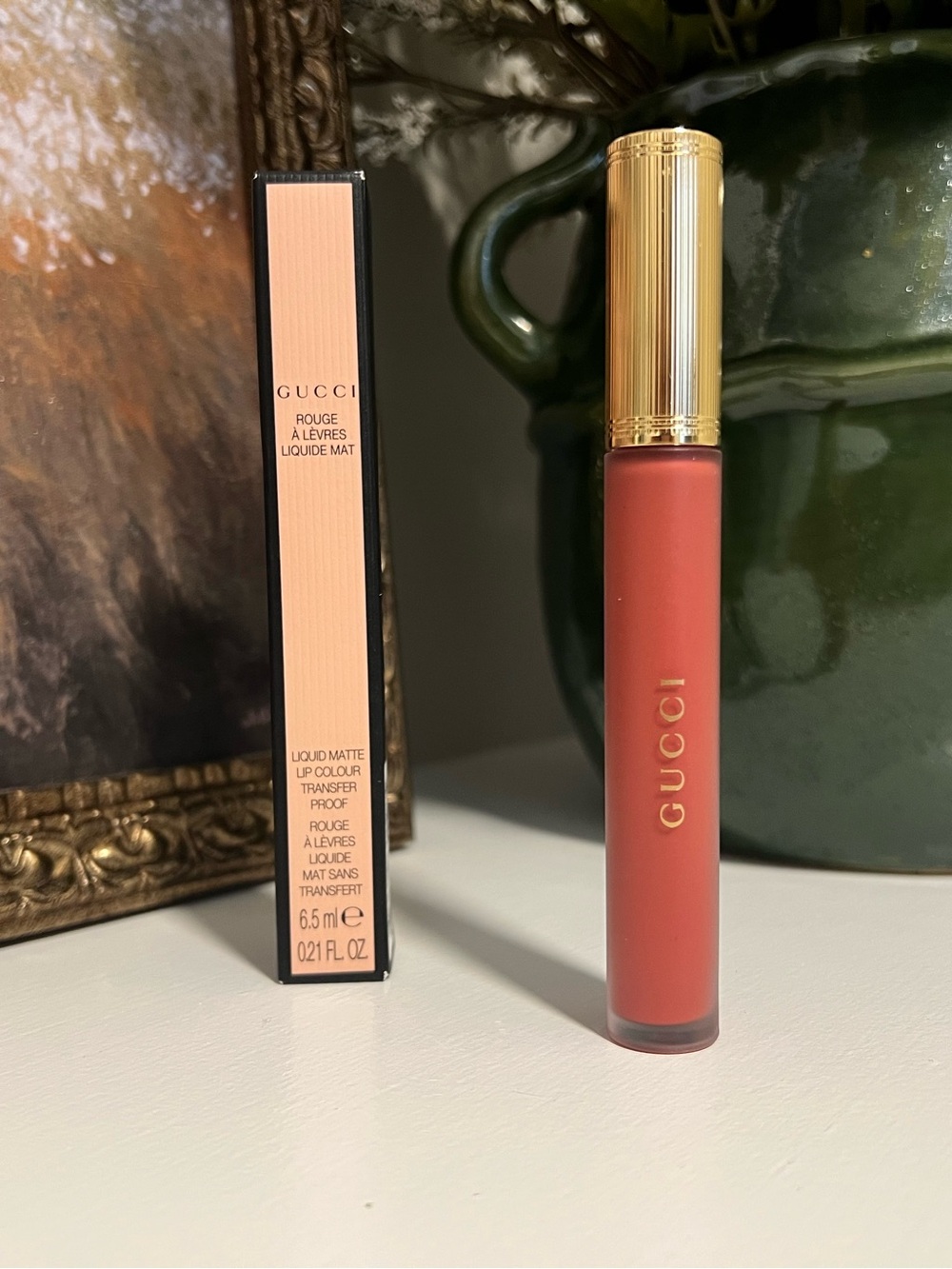 Gucci Liquid Matte Lipstick in shade they met in Argentina. #84.